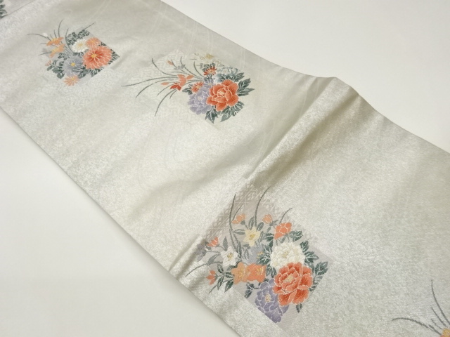 JAPANESE NAGOYA OBI / WOVEN CLASSICAL PATTERN